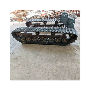 Sasis Kendaraan Tak Berawak Beroda Rantai Platform Robot Mobil dengan Rantai Karet - Product Image 5