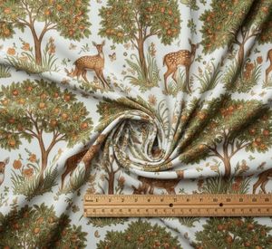 Tissu d'ameublement imprimé The Brook de haute qualité au mètre, motif paysage artistique naturel, textile pour meubles, chaises et bancs - Product Image 3