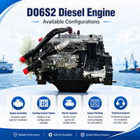 Moteur diesel turbocompressé à injection directe refroidi par eau D06S2 7,79 L 114 kW, pompe d'excavatrice, équipement de travaux publics