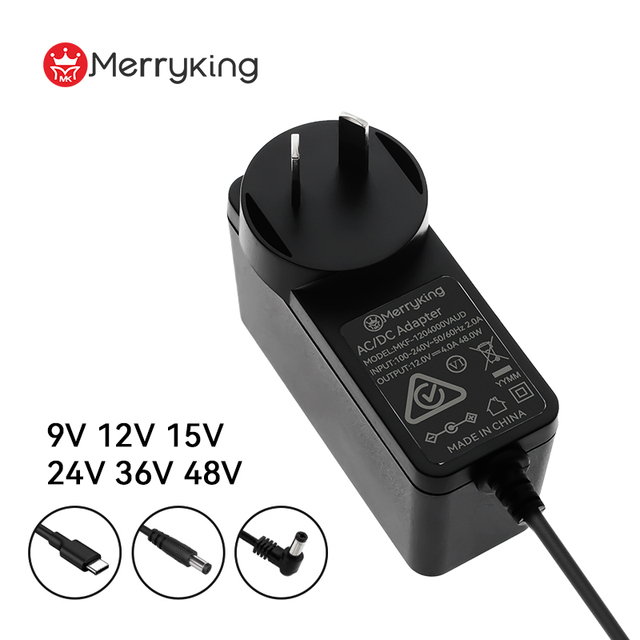 Australia New Zealand Plug Adapter 24V 2A 2.5A 2.7A AC Adapter Power Supply for LED Lights CCTV Camera