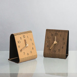 Nuovo modello multifunzionale intagliato allarme digitale silenzioso in <span class=keywords><strong>legno</strong></span> scrivania orologio per camera da letto - Product Image 4