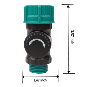YOD Raccord rapide unidirectionnel mâle en plastique pour tuyau d'irrigation agricole et de jardin, usage extérieur, 16mm 1/2, Vanne de dérivation - Product Image 3