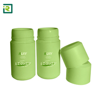 Déodorant anti-transpirant en baume rond de 65 ml, emballage en plastique, flacon roll-on, surface lisse, logo personnalisé, couleur personnalisée, flacon de voyage