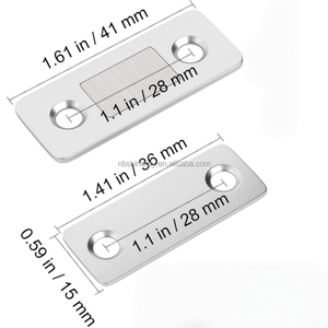 Aimants en acier adhésifs <span class=keywords><strong>pour</strong></span> <span class=keywords><strong>porte</strong></span> d'armoire ultra minces avec un design moderne <span class=keywords><strong>pour</strong></span> cuisine appartement salon - Product Image 2