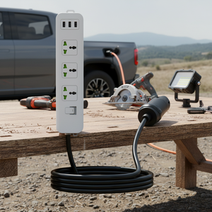 Adaptateur V2L et déchargeur EV 16A 3,6 kW haute performance avec prises Schuko et universelles pour les pannes de courant domestiques - Product Image 1