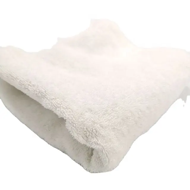 Snij Witte Badtouwen Afval Katoen Industriële Lappen Gebruikt Vloer Handdoek Katoenen Doek Voor Industriële