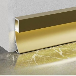 Plinthe en aluminium avec éclairage LED intégré pour cloisons sèches et plaques de plâtre - Product Image 2