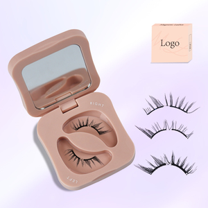 ขนตาปลอมแบบ 3 มิติ ทำมือ พร้อมโลโก้สั่งทำ  แบบแม่เหล็กนุ่ม งอน CC  นำกลับมาใช้ใหม่ได้ ไม่ต้องใช้กาว  พร้อมอุปกรณ์ติดขนตา  ให้ลุคธรรมชาติ - Product Image 1