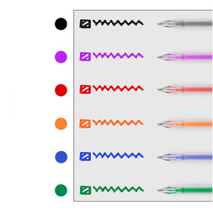 6 stylos à encre gel 3D stéréoscopiques pour enfants, personnalisables, 12 couleurs, pour décorer cartes, verre, céramique, plastique - Product Image 6