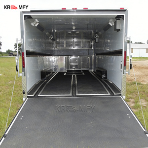 Twin-steer Food Transport Enclosed <b>Cargo</b> <b>Trailer</b> for Even Fruit Weight Distribution Haulage - Product Image 1