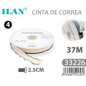 ILAN Cinta de Tela 2.5cm 37m Madrid Blanca para Manualidades - Product Image 3