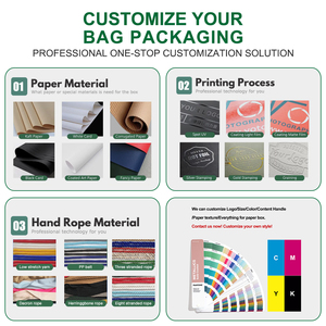 Custom Printed <strong>Personalized</strong> <strong>Gift</strong> <strong>Bags</strong> Packaging Recyclable Premium Luxury Clothing Cardboard Paper Shopping Tote <strong>Bag</strong> With Logo - Product Image 5
