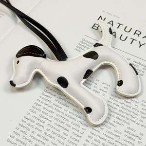 Classic Dalmatian Dog Leather Keychain Realistic Pet Design Bag Charm Durable Key Ring Gift <b>for</b> Pet Lovers - Product Image 4