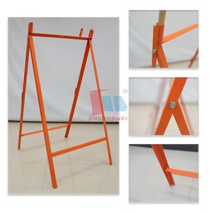 Ngoài trời sơn tĩnh điện thép kiểm soát giao thông kim loại gấp một khung vỉa hè dấu hiệu khung đứng dấu hiệu chủ xách tay dấu hiệu đứng - Product Image 3