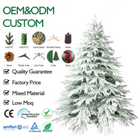 Arbre de Noël artificiel UMIND de haute qualité 5FT-8FT avec neige pour décoration de Noël intérieure et extérieure