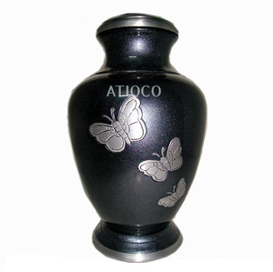 Solid Aluminum <b>Butterfly</b> Cremation Urn American Style Unique Stylish Iron Brass Meat Jar <b>Top</b> Selling Attractive Metal for Adults - Product Image 1