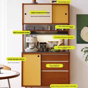 Nouveauté : Buffet en bois massif de style médiéval, multifonctionnel, pour le rangement, meuble de maison pour salon, petit appartement - Product Image 3