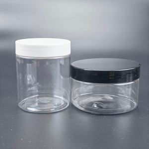 Frascos PET Transparentes Vacíos de 100 ml, 200 ml, 250 ml, 500 ml con Tapas de Plástico/Aluminio, Recipientes de Boca Ancha de 4 oz, 8 oz, 16 oz para Almacenamiento de Alimentos - Product Image 1