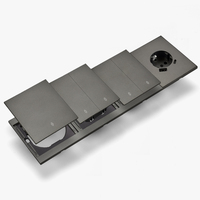 Interruptores y Enchufes de Pared WESA Ultrafinos con Botón Pulsador EU de 1/2/3 Vías con Enchufe USB Tipo C, Combinación Libre, Diseño Moderno de Lujo