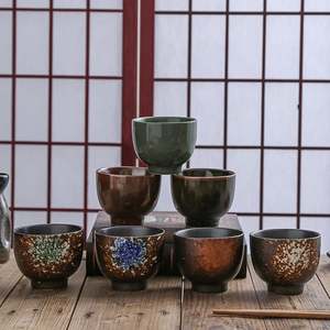 Ensemble de vaisselle en céramique de <span class=keywords><strong>cuisine</strong></span> japonaise-bols à riz de <span class=keywords><strong>cuisine</strong></span> de restaurant, tasses à soupe et bols à <span class=keywords><strong>matcha</strong></span>/salade en porcelaine rétro - Product Image 1