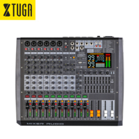 Console de mixage audio professionnelle XTUGA HL-G10 10 canaux 7 bandes EQ en métal avec 99 effets DSP et enregistrement USB pour studio d'enregistrement