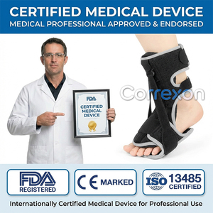 Ortesis <span class=keywords><strong>de</strong></span> Tobillo y Pie <span class=keywords><strong>de</strong></span> Grado Hospitalario (AFO) para <span class=keywords><strong>Tendón</strong></span> <span class=keywords><strong>de</strong></span> <span class=keywords><strong>Aquiles</strong></span>, Arco Plano y Espolón Calcáneo, con Certificaciones CE ISO FDA UDI - Product Image 4