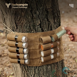 Bolsa de Almacenamiento para Botellas de Condimento de Lona para Camping, Estilo Moderno Verde, para Todas las Estaciones, para Adultos, Uso en Exteriores, Hecho en Vietnam - Product Image 3