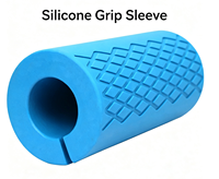 Poignées de haltères réglables en silicone robuste – Housses antidérapantes pour équipement de fitness en salle et en extérieur – Support durable pour les bras