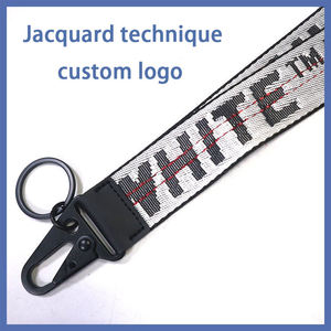 Échantillon gratuit Pas de commande minimum Lanière de tour de cou en gros Lanière de sangle Jacquard en nylon à sublimation avec logo personnalisé - Product Image 2