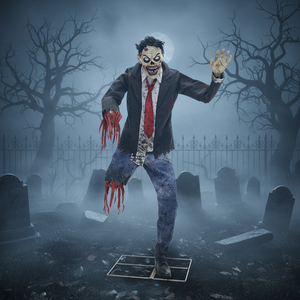Novedad: Gran Zombi Mecánico Eléctrico Oscilante para Halloween, Ideal para Casas Encantadas y Salas de <span class=keywords><strong>Escape</strong></span> - Product Image 3