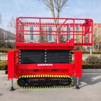 BRKC12 Berui Mobile Raupen-Scherenarbeitsbühne Hydraulisch Angetrieben 300kg Traglast 12m Plattformhöhe für Kleine Bauprojekte