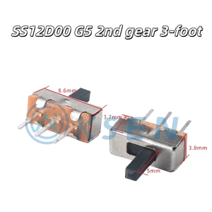 AI-KSEN Kippschalter Einreihig Direkte Einsetzung Patch Horizontal Klein und Mikro Netzteil Schieberegler Band 2/3 Stufen 3/4 Pins - Product Image 3