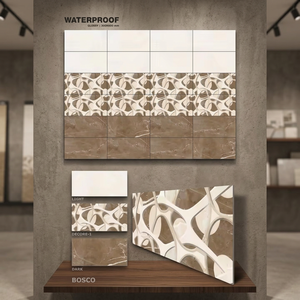 Vistaar Carreaux muraux en céramique imitation glaçure métallique de style japonais 300x600mm gris pour salon salle de bain - Product Image 6