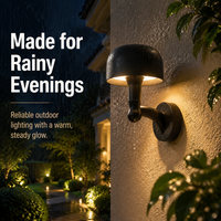 Lampe LED en forme de champignon pour pelouse, éclairage extérieur décoratif et pratique, résistant aux intempéries, pour porche, terrasse, garage, applique murale