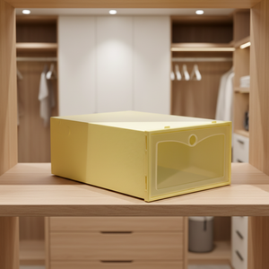 Factory Direct Plastic Sneaker <b>Storage</b> Box Stackable Hot Selling <b>Clear</b> Shoe Box Drop Front Transparent Shoe <b>Container</b> Organizer - Product Image 5