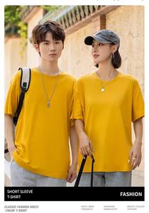 T-shirt col rond 100 % coton respirant et léger pour hommes et femmes, personnalisable avec broderie et impression de logo – Vente en gros - Product Image 5
