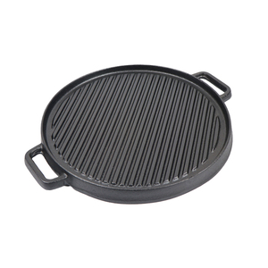 Tùy chỉnh cát đúc dịch vụ đảo ngược vỉ nướng BBQ 2 mặt gang nướng tấm <span class=keywords><strong>Pan</strong></span> - Product Image 5