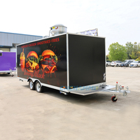 Champ US Standaard Aanhangwagen voor Voedselverkoop met Compleet Ventilatiesysteem, Mobiele Straatvoedselkar, Legaal voor Buiten Evenementen Catering