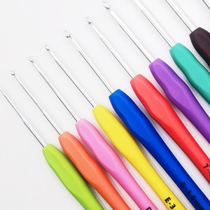 <b>Crochet</b> <b>Hook</b> Set 2.0mm To 10.0mm Tpr Soft Shank Aluminum Handle For Knitting Crafting Tools - Product Image 2