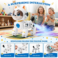 Ferngesteuerter Roboterhund Interaktives Haustier-Spielzeug Intelligenter Roboterhund mit Musik und Licht für Kinder Jungen Mädchen