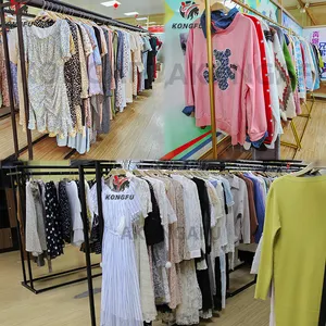 עמילות נשים של בגדים סיטונאי מקרית שמלות חולצות מעורב אריזה אקראי מניות משלוח בגדי הלבשה המניה