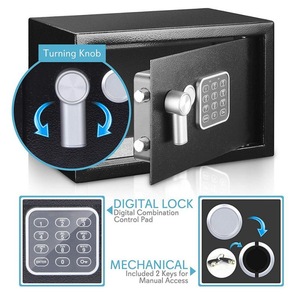 Protected Mini Safe <b>Box</b> for Hotels Steel Safe Money Storage for Kids - Product Image 4