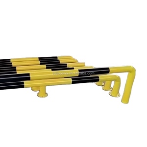 Poteau de signalisation routière en acier en U, surface réfléchissante haute intensité, galvanisé à chaud, barrière de sécurité anti-collision, barrière de stationnement - Product Image 1