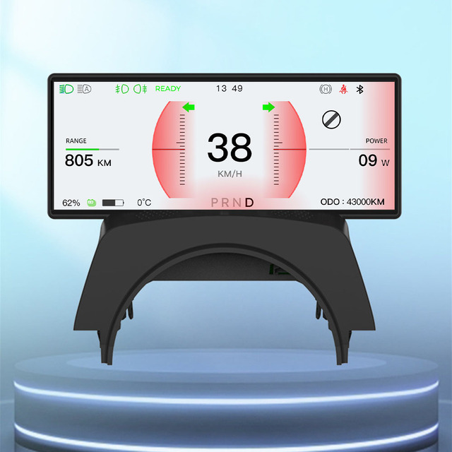 6.2-Inch LCD Screen Display Instrument Cluster with USB Android Auto Split Screen Amplifier for Tesla Model 3