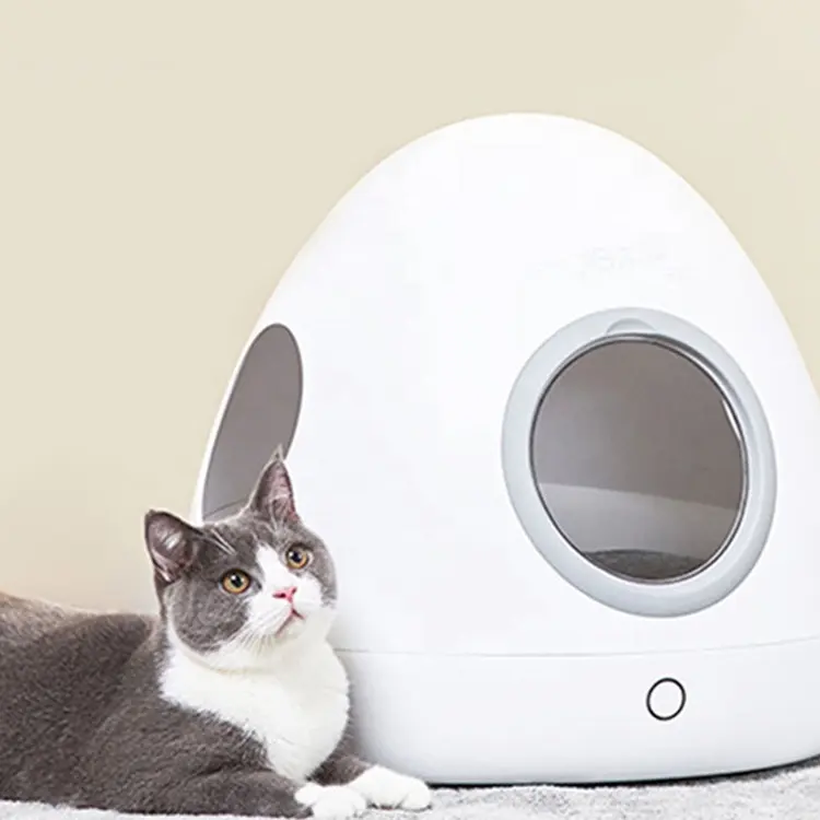 Intelligent Cozy Cat Cave Bed Indoor Remote APP Control Smart Heated Cat House