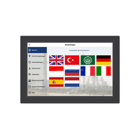 Jam Azan Digital 10 Inch Terlaris, Tablet Jam Sholat Muslim Layar Sentuh, untuk Rumah dan Kantor, dengan Fitur Hadith dan Bacaan Al-Quran, Bahan Plastik