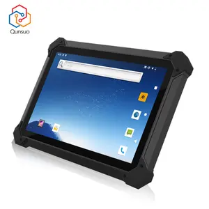 Tablet Android Ruggedized, Tablet 10.1 inci IP67 tahan air 4G Lte Ruggedized, 6 + 128GB, NFC 10000mah Tablet kasar industri rfid dengan CE ROHS