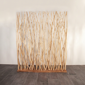 Handcrafted Wood Art Deco <b>Room</b> <b>Divider</b> with Panel Design Multi-Functional Frame Structure Portable Indoor Decor - Product Image 1