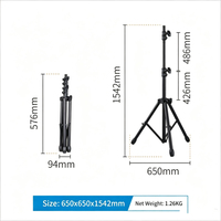 Luz LED 7 en 1 para escenario y fiestas, 100W, bola mágica, láser, luz estroboscópica con trípode y bolsa de transporte para bodas, bares, clubes, fiestas y espectáculos