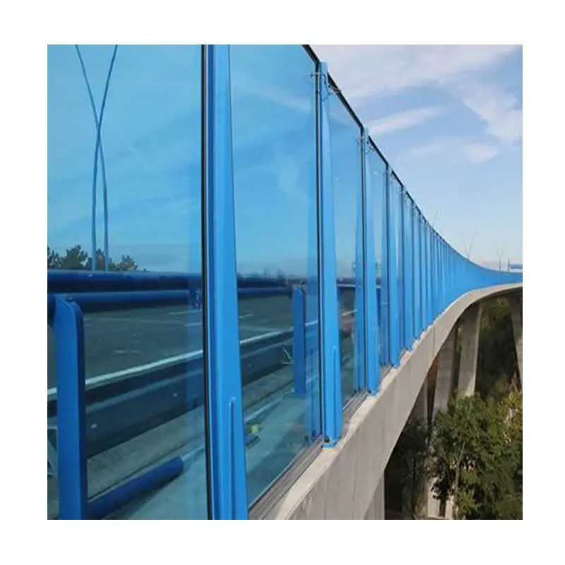 Matériau de haute qualité autoroute barrière anti-bruit clôture insonorisée fabricant professionnel feuille de polycarbonate